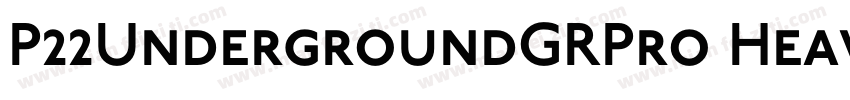 P22UndergroundGRPro Heavy字体转换